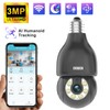 EVERSECU 2K HD Light-Bulb Security Camera, Wireless 2.4G&5Ghz WiFi, Outdoor&Indoor,