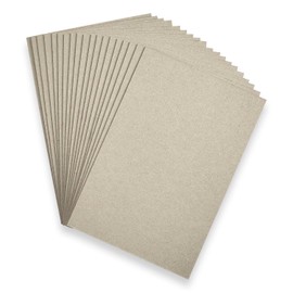Coolprints Carton Gris De Agua Para Encuadernar 1.5 mm Media Carta 15cm x 22cm 20 Piezas