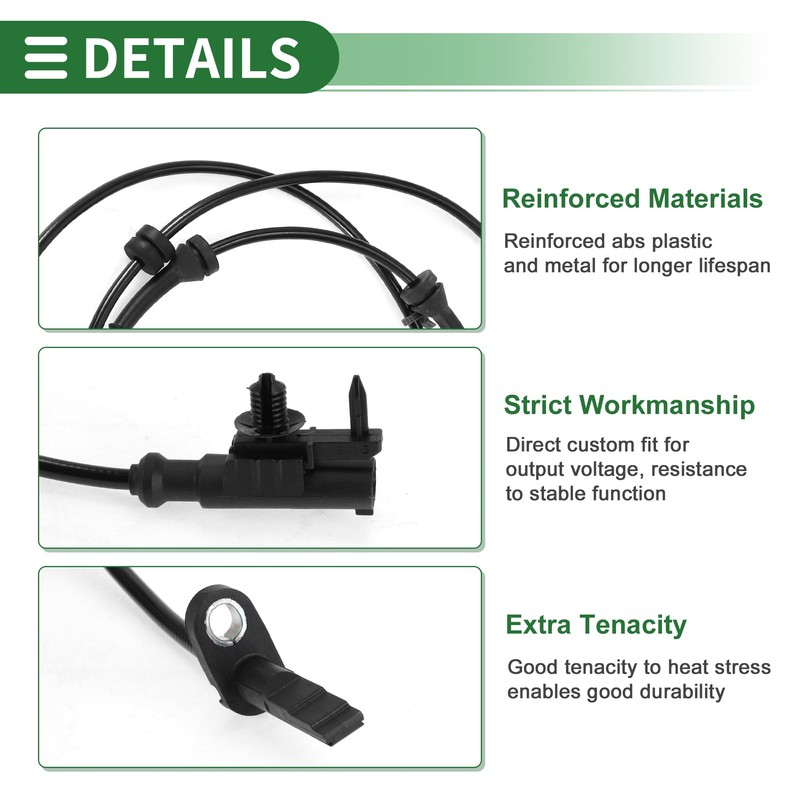 Motoforti ABS Wheel Speed Senor ABS Sensor ABS Wheel Speed
