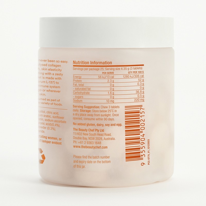 The Beauty Chef Collagen Plumpers Orange and Tumeric Gummies -75