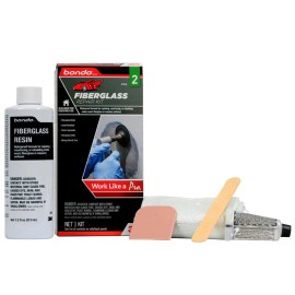 Bondo Fiberglass Resin Repair Kit, 00420, 0.45 Pint