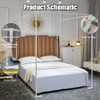 Mengersi Canopy Bed Frame Post Queen Size,Stainless Steel Canopy Frame