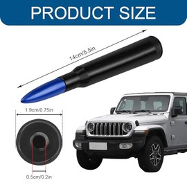 Antena tipo bala para automóvil, camión, antena de radio de alta resistencia, accesorios de decoración exterior, repuesto de antena automática para Fo