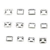 Shanrya Micro USB Connector, 60pcs Micro USB USB Mini for