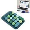 2.4GHz Wireless Numeric Keypad 18 Keys Retro Color Round Keycaps