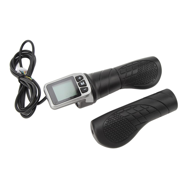 Half Twist Throttle Grip with Display Meter 3 Modes Sine