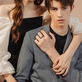 OHAYOO Eheringe 925 Sterling Silber Paar Ringe Partner Freundschaftsring Unendlichkeits Infinity Schmuck Set für Sie und Ihn Pärchen