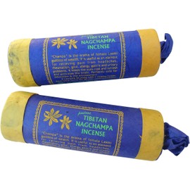 Tibetan/Nepalese Round Tube Incense Joss Sticks - Pack of 2 (Nag Champa)