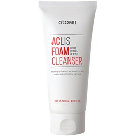 ATOMU- Limpiador en espuma ACLIS, ligeramente alcalino, para eliminación de sebo y acné graso, limpieza profunda, 4.05 fl.oz.