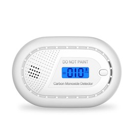 Runidur Carbon Monoxide Detector Portable 10 Year Service Life, Co Detector Flat No Drilling for Fireplace Oven, Pack of 1