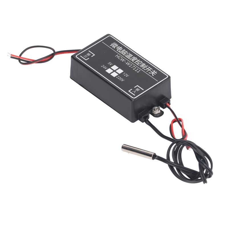 Temperature Controller 12V Microcomputer Digital Thermostat Adjustable Command Type High