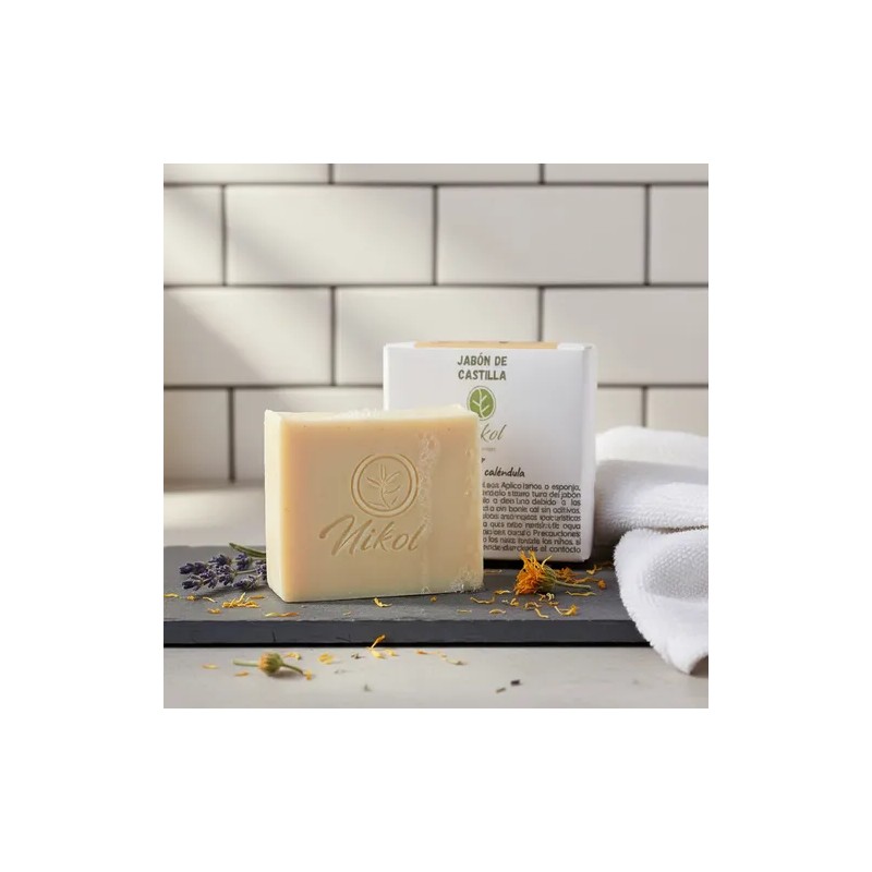 Jabón Castilla Premium Natural 90% Oliva+coco+vitamina E