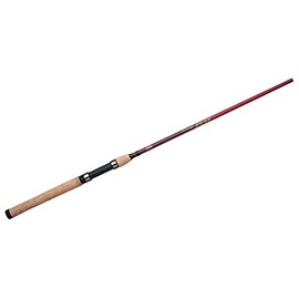 Berkley 7’ Cherrywood HD Casting Rod, One Piece Spinning Rod, 8-17lb Line Rating, Medium Rod Power, Fast Action, 1/4-3/4 oz. Lure Rating,Red