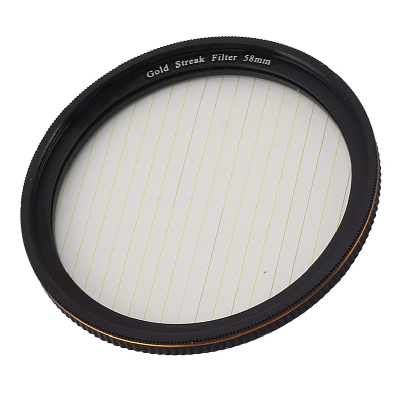 Gold Streak Filter Light Flare Effect Filter Optical Glass Camera