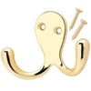 Fort Fasteners Robe Hooks Twin Chrome Plated Pack of 6