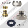 WiseWater (10 Pack) 3/4"Radiant/PEX Manifold Connector/Adaptor/Tubing Nuts for All Loops