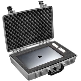 Eylar Medium 20" Protective Hard Case for Laptops, Cameras, Tools, and Equipment with IP67 Waterproof, Shock Resistant, and Customizable Foam Inserts (Gray)