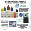 Professional Gold, Silver, Platinum Jewelry Testing Kit with Stone Instructions