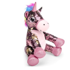 Mousehouse Gifts Sequin Sparkly Unicorn Stuffed Soft Toy 29cm (Pink)