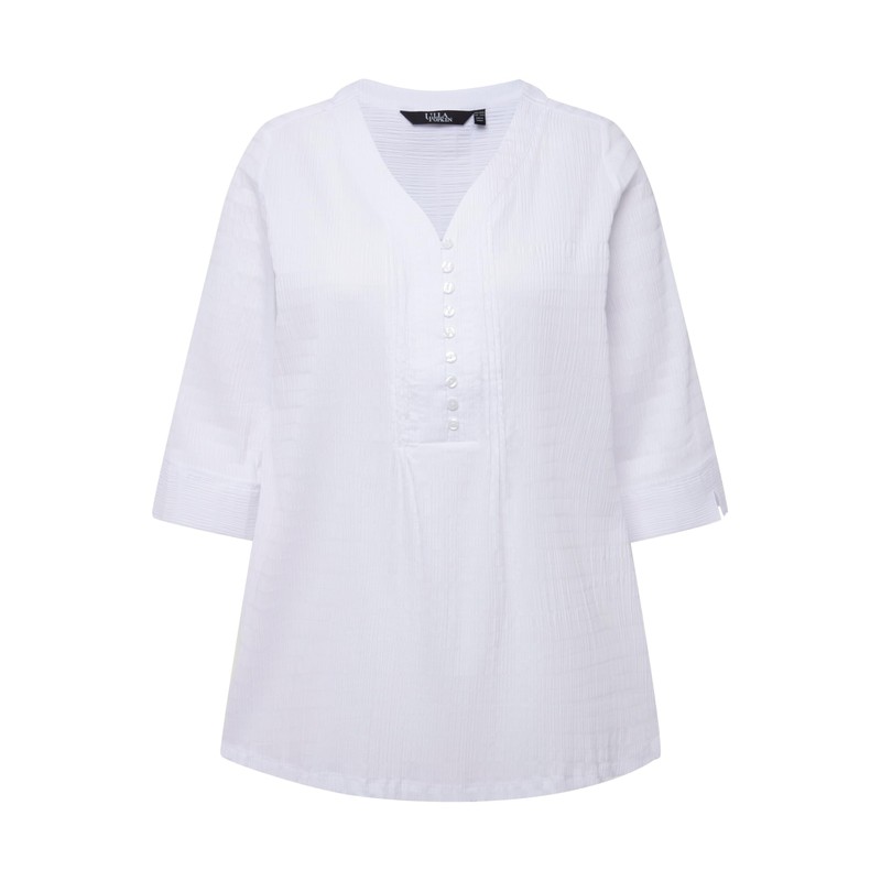 Ulla Popken Women's Tunic Blouse, Snow White