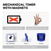 19CM Visual Timer, 1 Hour Countdown Timer, Kitchen Timer, Loud