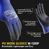 COOLJOB 12 Pairs of Safety Gloves with PU Coating, 13
