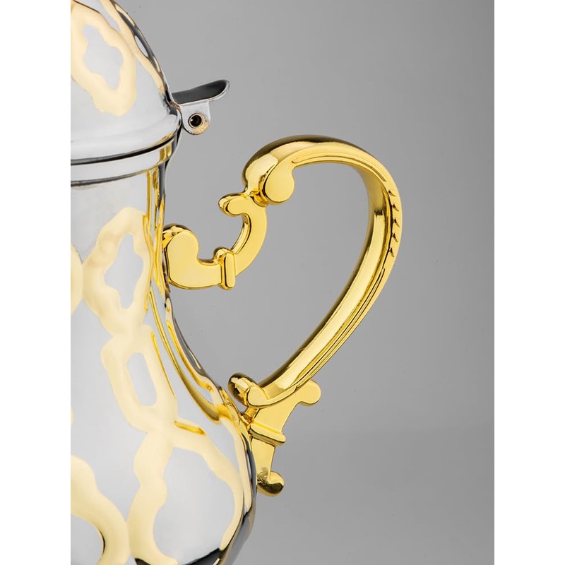 Moroccan Teapot 1.2L Arabic Style Stainless Steel Moroccan Traditional Religious