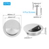 PATIKIL Recessed Door Handles 50mm/2" Dia, 2 Pack Round Hidden