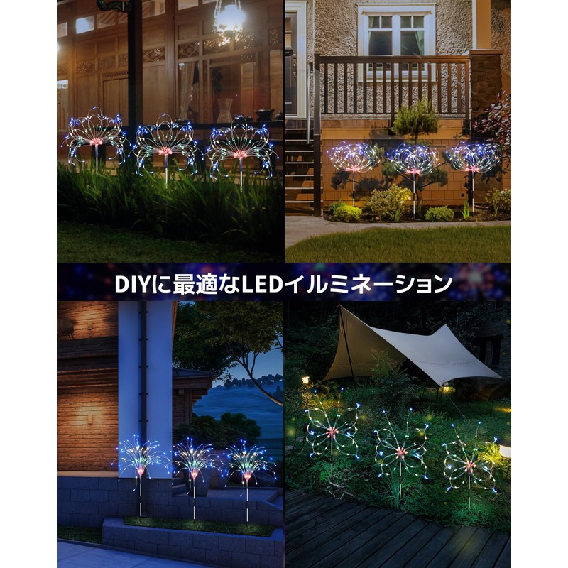 Dalugo Illumination Light, Solar LED String Light, Outdoor Waterproof, Garden