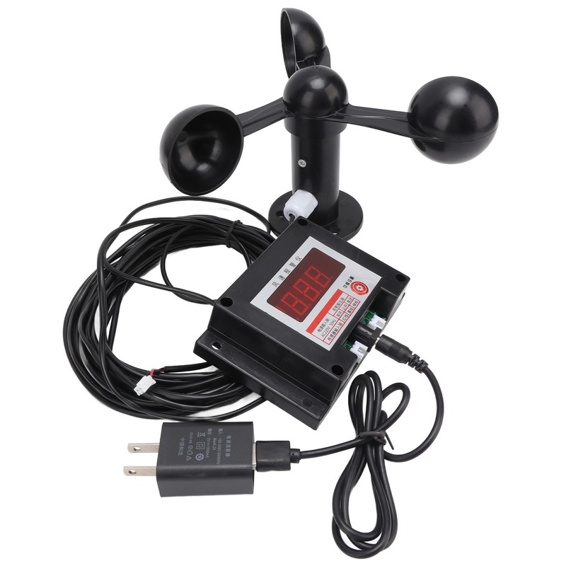 3 Fan Blades Tower Crane Intelligent Alarm Anemometer High Accuracy