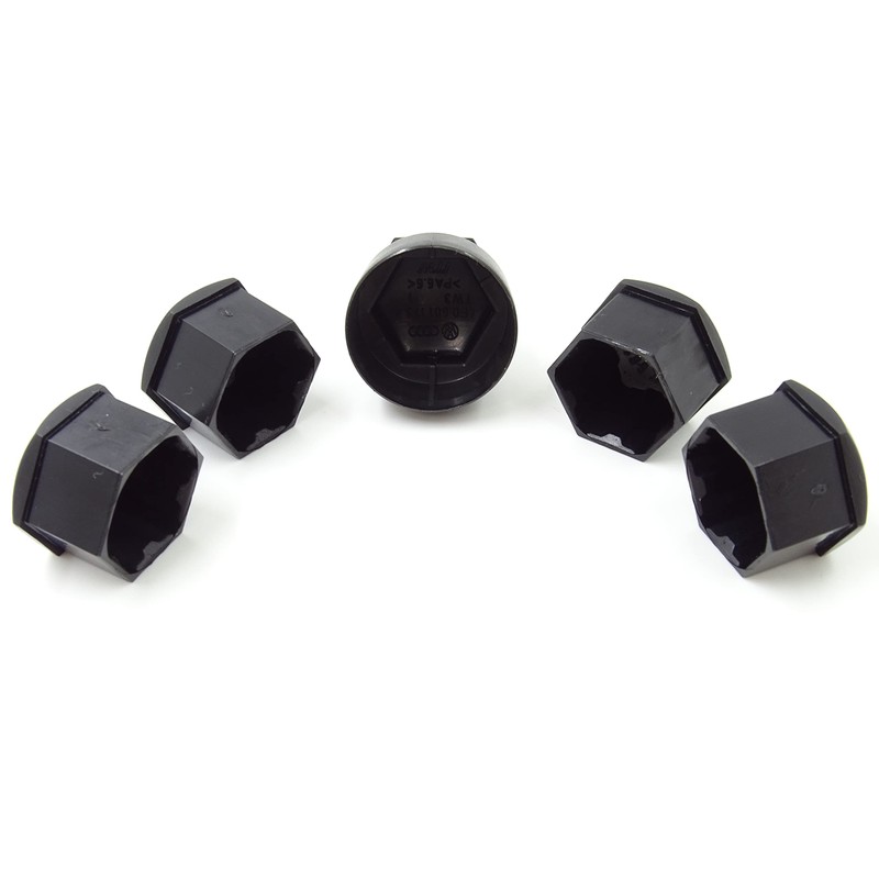 Skoda Alloy Wheel Nut Caps 17mm Matt Black