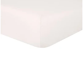 Sleepdown 100% Pure Cotton Deep Fitted Sheet Warm Cosy Breathable Super Soft Bedsheet Bed Linen 32cm Extra Deep Pockets - Natural - Super King,5056557500642