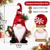 Christmas Gnome Plush Decor - Red Knitted Hat for Holiday