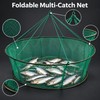 New Foldable Fishing Net 80/100cm, Hand Cast Fishing Cage with