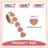 PATIKIL 300 Pcs/ 1 Roll Heart Scratch Off Stickers Label