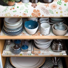 Bulk Shelf Liner 12in by 120 in Cupboard Liner Shelving Paper for Cabinets and Drawers Pantry Shelf Liners for Kitchen Cabinets Non-Adhesive