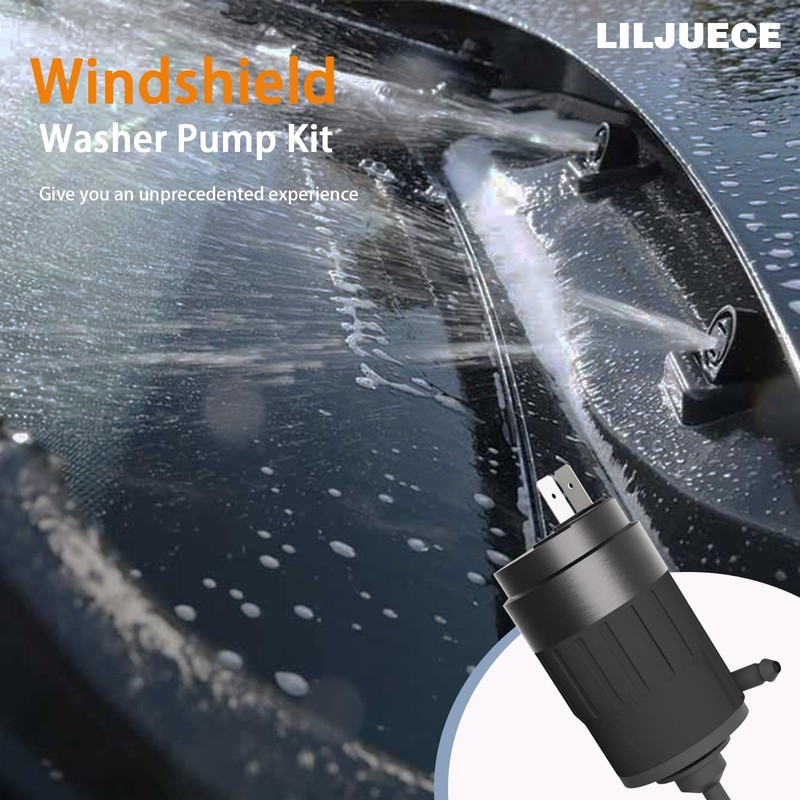 LILJUECE 066011A OEM Windshield Wiper Pump for 1986-2019 Peterbilt 330
