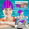 Water Gear Jazz Silicone Swim Cap - Flexible Unisex -