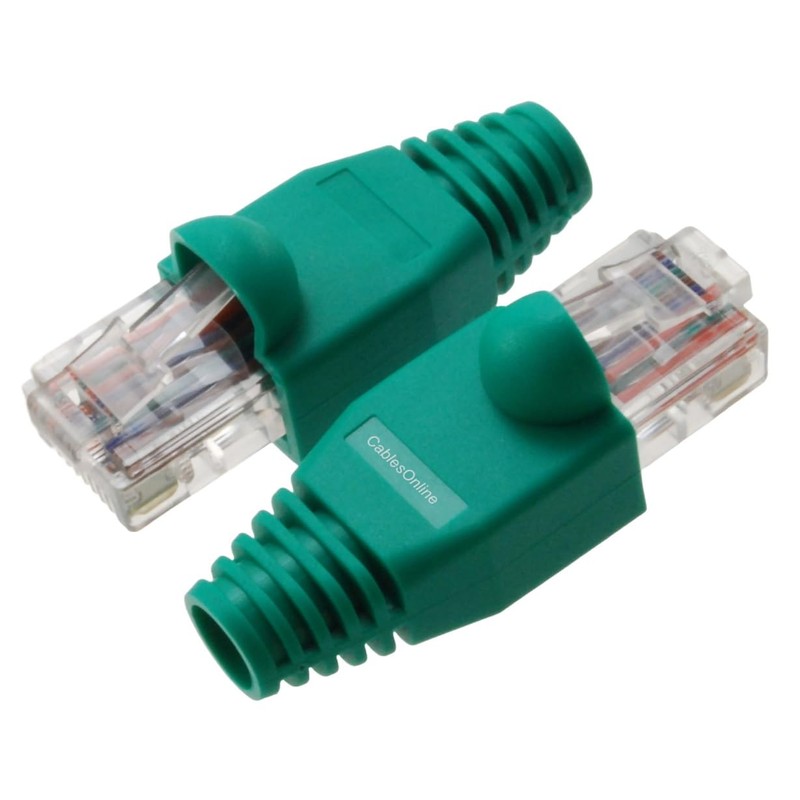 CablesOnline 6-Pack 10/100 4-Pair Ethernet Green Loopback Plugs, TS-UL02-6
