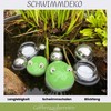 Gartenzaubereien Swimming Frogs Set of 2 with Tea Light Bowls