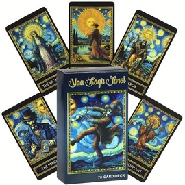 Van Gogh Tarot Card Game, 1 Box Art Tarot Card Game, Divination Tool for Teenager & Adults, Party Game, Fun Game Toy for Teenager & Adults