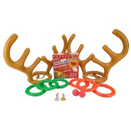 Toyland® Inflatable Reindeer Hat Ring Toss Antler Game - Christmas Family Games - Christmas Party Game