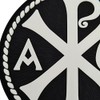Chi Rho Jesus Christ Symbol Tactical PVC Badge Compatible with