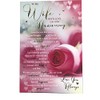 to My Wife with Love Pink Rose & Hearts Sentiments