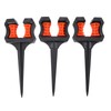 3Pcs Garden Hose Guide Spike, Hose Guide Stake Hose Roller