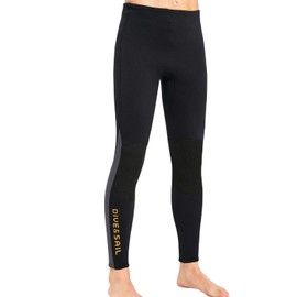 X4137M-S - Pantalones de Traje de Neopreno de 3mm - Pantalones de Surf y Buceo para Hombre - Mantienen el Calor para Natación, Esnórquel, Buceo y Kayak - Talla S