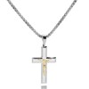 JODEE Crucifix Cross Necklace for Men, Silver Mens Crucifix Necklace,