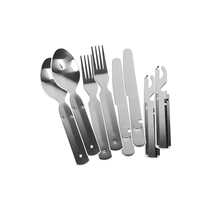 normani 4 or 8-Piece German Army Stainless Steel Cutlery Camping