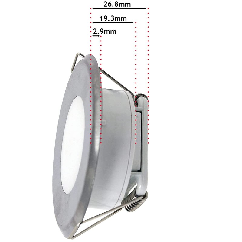 SPARES2GO Cooker Spotlight 1.6w LED 220-240V AC Kitchen Oven Hood