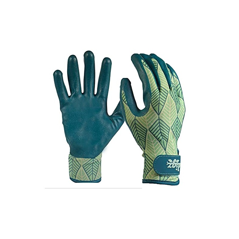 Digz Grip Latex-Free Polyurethane Coated Garden Gloves with Adjustable Wrist